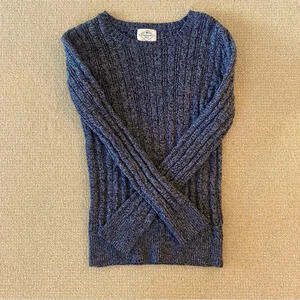 St John’s Bay Women’s PS Marled Grey Cable Knit Sweater